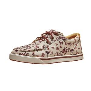 Twisted X Western Maroon & Ivory Kicks Shoes